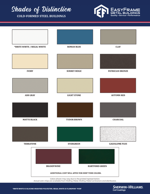 Metal Roof Colors Metal Roofing Colors McElroy Metal